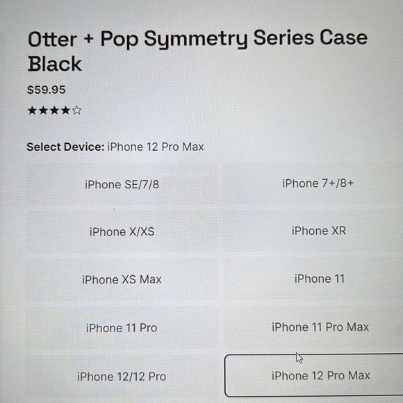 NWT OTTERBOX + PopSocket iPhone 12 Pro Max Symmetry case, Clear - Picture 12 of 12